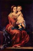 Bartolome Esteban Murillo Madonna with the Rosary oil on canvas